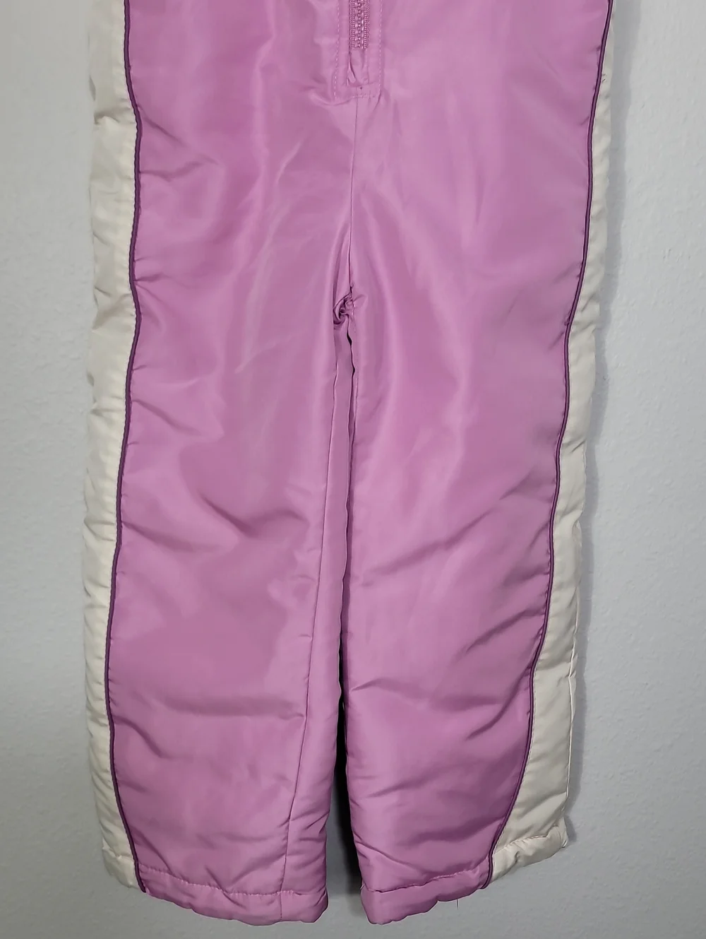 Vintage OshKosh Bgosh Girls Purple Snow Suit Size 6X One Piece Cold Outdoor